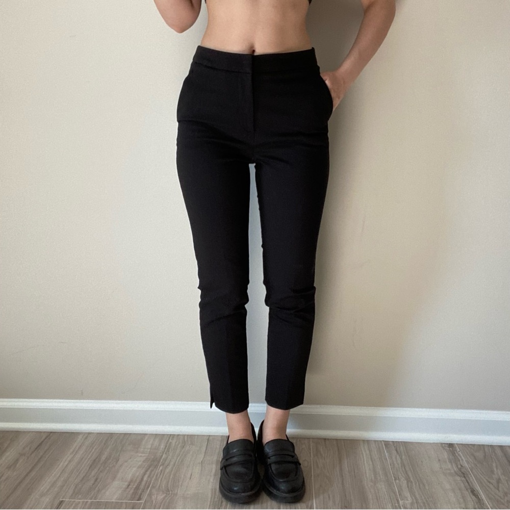 H&M black midrise work pants women's size 0
